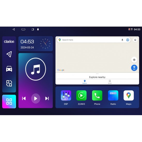 GL-500 (XDPX5S-4645) 4+64GB, 10.1 inch Οθόνη universal Tablet style Multimedia Αυτοκινήτου (CarPlay/AndroidAuto/BT/GPS/WIFI/GPRS)