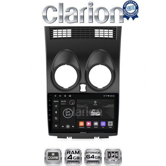 CLARION GL52001 Οθόνη OEM Multimedia Αυτοκινήτου για NISSAN QASHQAI 2007 > 2013 (CarPlay/AndroidAuto/BT/GPS/WIFI/GPRS)