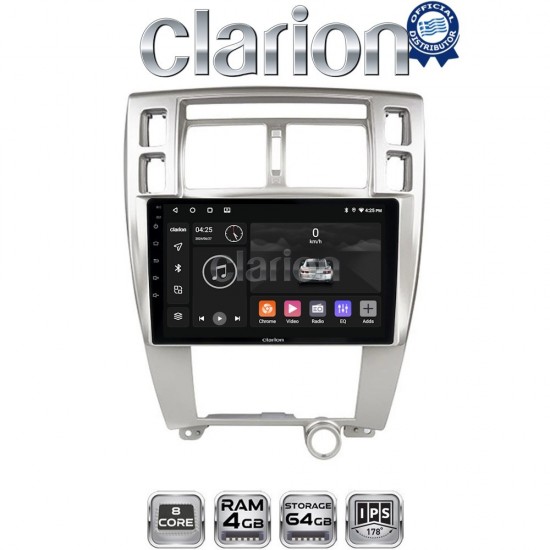 CLARION GL52006 Οθόνη OEM Multimedia Αυτοκινήτου για Hyundai Tucson 2004 > 2010 (CarPlay/AndroidAuto/BT/GPS/WIFI/GPRS)