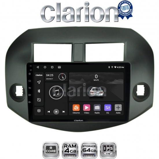 CLARION GL52018B Οθόνη OEM Multimedia Αυτοκινήτου για Toyota Rav4 2007 > 2012 (CarPlay/AndroidAuto/BT/GPS/WIFI/GPRS)