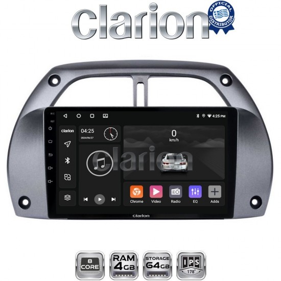 CLARION GL52071 Οθόνη OEM Multimedia Αυτοκινήτου για Toyota Rav 4 2001 > 2006 (CarPlay/AndroidAuto/BT/GPS/WIFI/GPRS)