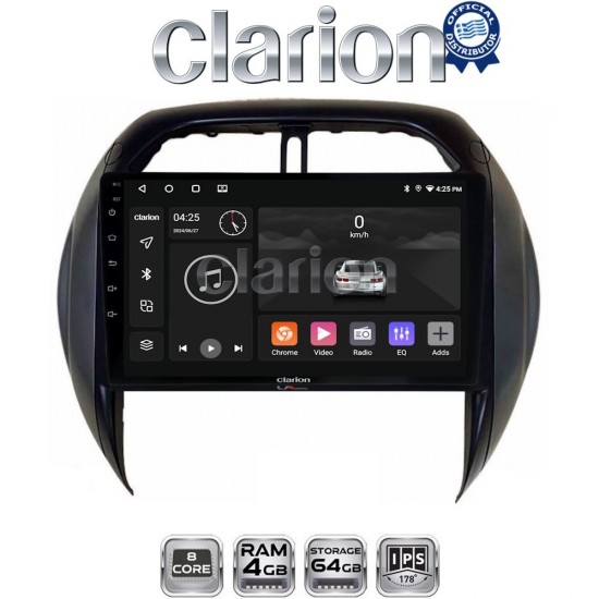 CLARION GL52071CL Οθόνη OEM Multimedia Αυτοκινήτου για Toyota Rav4 2000 > 2006 (CarPlay/AndroidAuto/BT/GPS/WIFI/GPRS)
