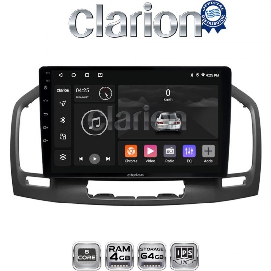 CLARION GL52114 Οθόνη OEM Multimedia Αυτοκινήτου για OPEL INSIGNIA 2007-2013 (CarPlay/AndroidAuto/BT/GPS/WIFI/GPRS)