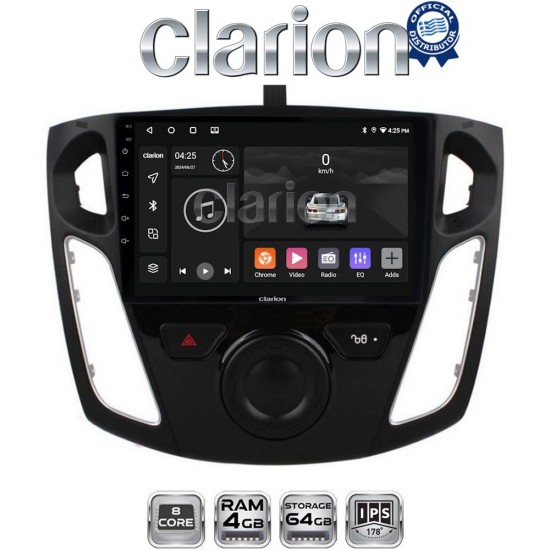 CLARION GL52150 Οθόνη OEM Multimedia Αυτοκινήτου για FORD FOCUS 2015>2018 (CarPlay/AndroidAuto/BT/GPS/WIFI/GPRS)