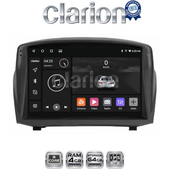 CLARION GL52152B Οθόνη OEM Multimedia Αυτοκινήτου για FORD FIESTA 2009>2017 (CarPlay/AndroidAuto/BT/GPS/WIFI/GPRS)
