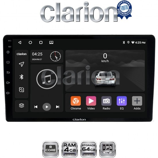 CLARION GL52157 Οθόνη OEM Multimedia Αυτοκινήτου για DACIA DUSTER 2013>2019 (CarPlay/AndroidAuto/BT/GPS/WIFI/GPRS)