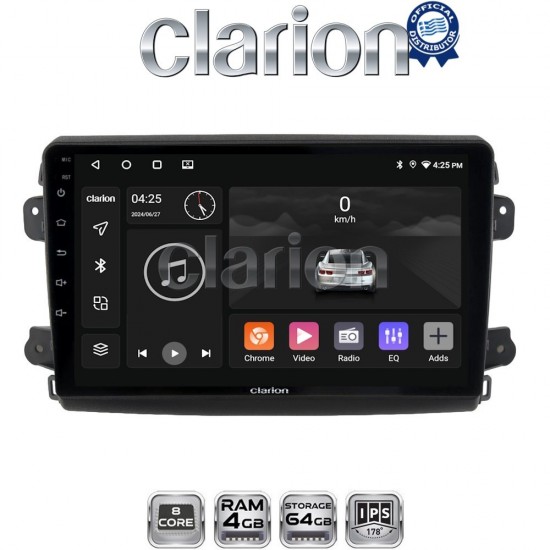 CLARION GL52192 Οθόνη OEM Multimedia Αυτοκινήτου για Fiat Ducato 2023 > (CarPlay/AndroidAuto/BT/GPS/WIFI/GPRS)