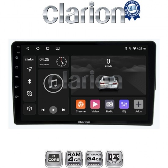 CLARION GL52198 Οθόνη OEM Multimedia Αυτοκινήτου για Fiat 500 2017 > (CarPlay/AndroidAuto/BT/GPS/WIFI/GPRS)