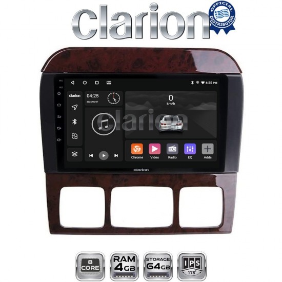 CLARION GL52220C Οθόνη OEM Multimedia Αυτοκινήτου για MERCEDES S W220 1998 > 2005 (CarPlay/AndroidAuto/BT/GPS/WIFI/GPRS)