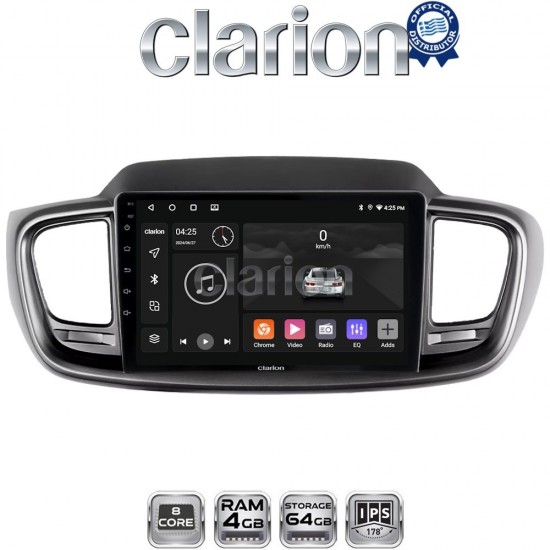 CLARION GL52224 Οθόνη OEM Multimedia Αυτοκινήτου για Kia Sorento 2013 > 2020 (CarPlay/AndroidAuto/BT/GPS/WIFI/GPRS)