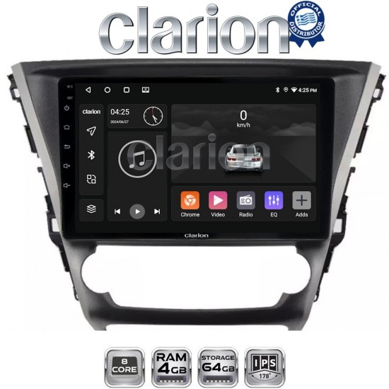 CLARION GL52228 Οθόνη OEM Multimedia Αυτοκινήτου για Toyota Avensis 2016 > 2018 (CarPlay/AndroidAuto/BT/GPS/WIFI/GPRS)