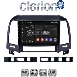CLARION GL52239 Οθόνη OEM Multimedia Αυτοκινήτου για Hyundai SantaFe 2006 > 2013 (CarPlay/AndroidAuto/BT/GPS/WIFI/GPRS)