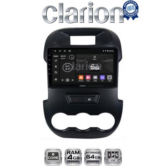 CLARION GL52245 Οθόνη OEM Multimedia Αυτοκινήτου για Ford Ranger 2011 > 2015 (CarPlay/AndroidAuto/BT/GPS/WIFI/GPRS)