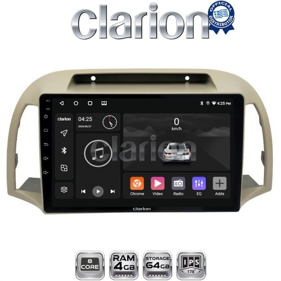 CLARION GL52300 Οθόνη OEM Multimedia Αυτοκινήτου για NISSAN MICRA 2002>2007 (CarPlay/AndroidAuto/BT/GPS/WIFI/GPRS)
