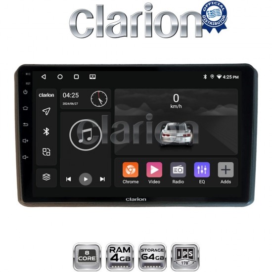 CLARION GL52312 Οθόνη OEM Multimedia Αυτοκινήτου για MITSUBISHI OUTLANDER 2001 > 2006 (CarPlay/AndroidAuto/BT/GPS/WIFI/GPRS)