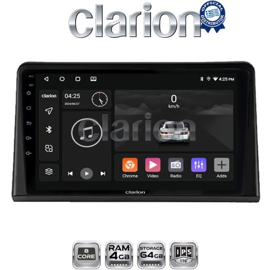 CLARION GL52326 Οθόνη OEM Multimedia Αυτοκινήτου για Renault Express 2023 > (CarPlay/AndroidAuto/BT/GPS/WIFI/GPRS)