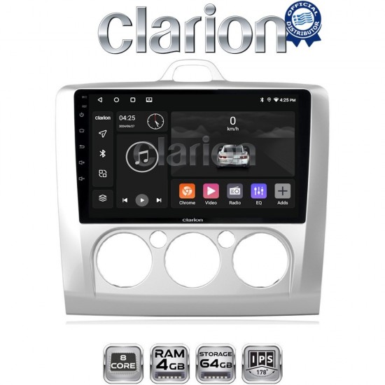 CLARION GL52329 Οθόνη OEM Multimedia Αυτοκινήτου για FORD FOCUS 2004>2012 (CarPlay/AndroidAuto/BT/GPS/WIFI/GPRS)