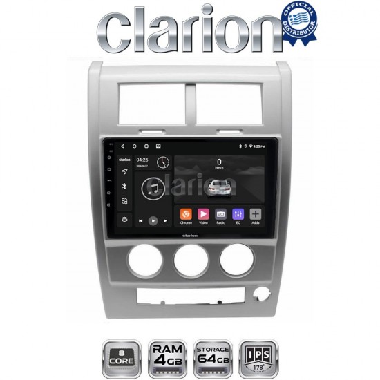 CLARION GL52334 Οθόνη OEM Multimedia Αυτοκινήτου για Jeep Cherokee KK 2008 > 2014 (CarPlay/AndroidAuto/BT/GPS/WIFI/GPRS)