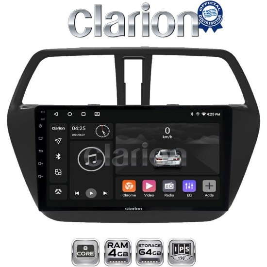 CLARION GL52337 Οθόνη OEM Multimedia Αυτοκινήτου για Suzuki SX4 Scross 2014 > (CarPlay/AndroidAuto/BT/GPS/WIFI/GPRS)