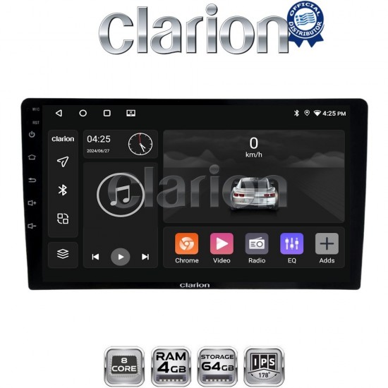 CLARION GL52365 Οθόνη OEM Multimedia Αυτοκινήτου για Ford Transit Custom 2013 > 2019 (CarPlay/AndroidAuto/BT/GPS/WIFI/GPRS)