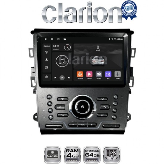 CLARION GL52370 Οθόνη OEM Multimedia Αυτοκινήτου για Ford Mondeo 2014> (CarPlay/AndroidAuto/BT/GPS/WIFI/GPRS)