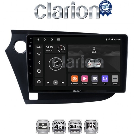 CLARION GL52381 Οθόνη OEM Multimedia Αυτοκινήτου για HONDA INSIGHT 2009>2014 (CarPlay/AndroidAuto/BT/GPS/WIFI/GPRS)