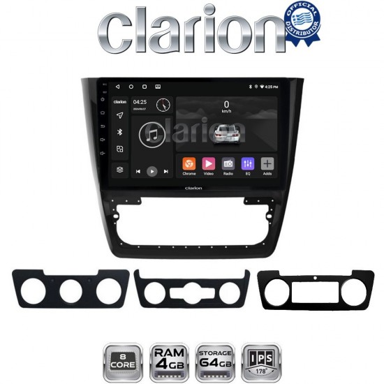 CLARION GL52482 Οθόνη OEM Multimedia Αυτοκινήτου για SKODA YETI 2014> (CarPlay/AndroidAuto/BT/GPS/WIFI/GPRS)