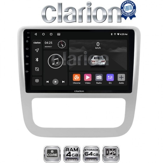 CLARION GL52489 Οθόνη OEM Multimedia Αυτοκινήτου για VW Scirocco & Eos 2008 > 2013 (CarPlay/AndroidAuto/BT/GPS/WIFI/GPRS)