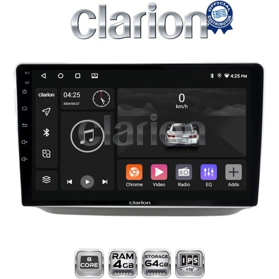 CLARION GL52542 Οθόνη OEM Multimedia Αυτοκινήτου για SKODA FABIA 2005 >2015 (CarPlay/AndroidAuto/BT/GPS/WIFI/GPRS)