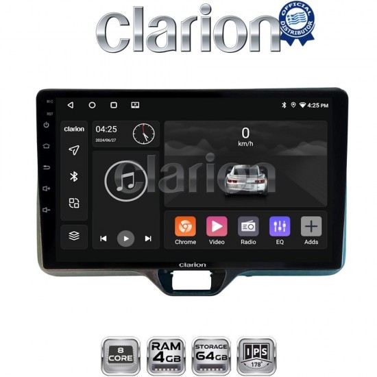 CLARION GL52554 Οθόνη OEM Multimedia Αυτοκινήτου για TOYOTA YARIS 2020> (CarPlay/AndroidAuto/BT/GPS/WIFI/GPRS)