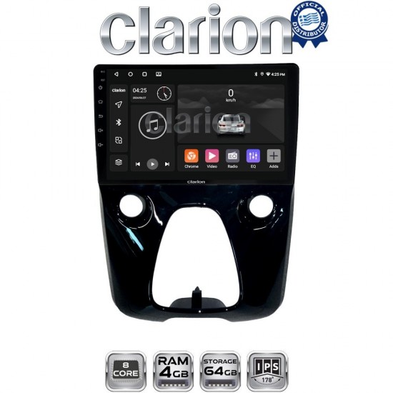CLARION GL52564 Οθόνη OEM Multimedia Αυτοκινήτου για Aygo & C1 & 107 14> (CarPlay/AndroidAuto/BT/GPS/WIFI/GPRS)