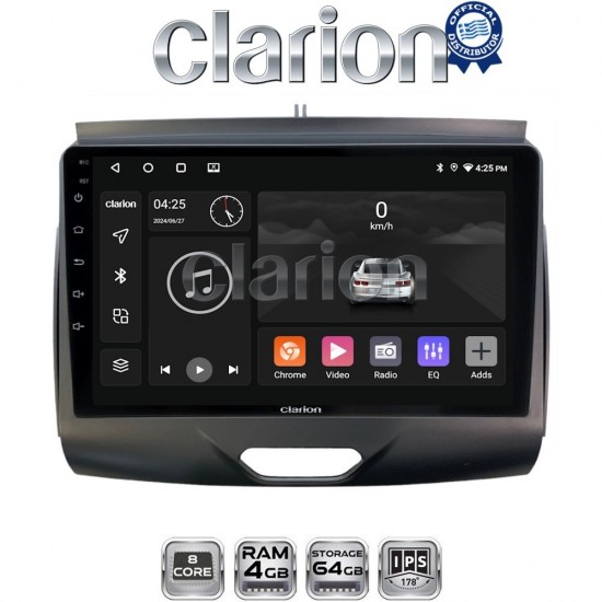 CLARION GL52576A Οθόνη OEM Multimedia Αυτοκινήτου για Ford Ranger 2015 > 2020 (CarPlay/AndroidAuto/BT/GPS/WIFI/GPRS)