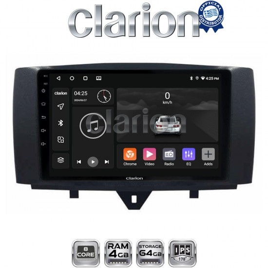 CLARION GL52587 Οθόνη OEM Multimedia Αυτοκινήτου για SMART ForTwo 2011> 2015 (CarPlay/AndroidAuto/BT/GPS/WIFI/GPRS)