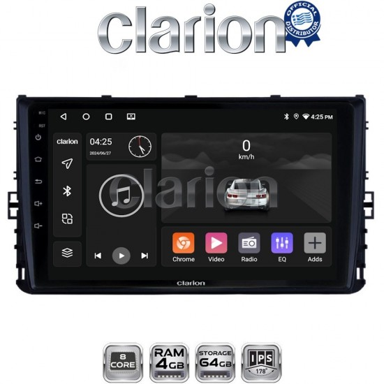 CLARION GL52605 Οθόνη OEM Multimedia Αυτοκινήτου για VW POLO 2017> (CarPlay/AndroidAuto/BT/GPS/WIFI/GPRS)