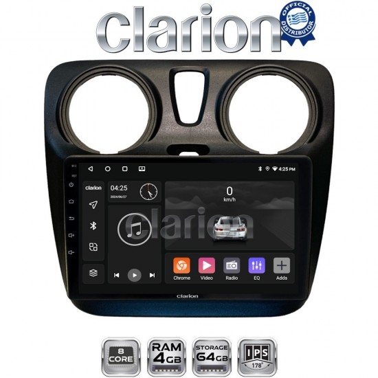 CLARION GL52657 Οθόνη OEM Multimedia Αυτοκινήτου για Dacia Dokker 2012 > (CarPlay/AndroidAuto/BT/GPS/WIFI/GPRS)