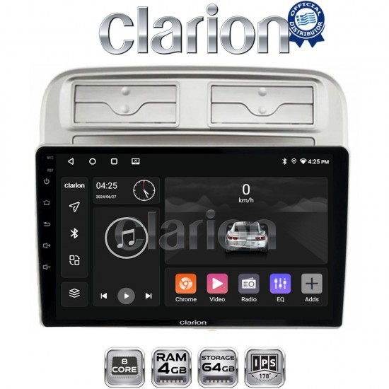 CLARION GL52660 Οθόνη OEM Multimedia Αυτοκινήτου για Fiat Grande Punto 2005 > 2009 Fiat Linea 2005 > 2017 (CarPlay/AndroidAuto/BT/GPS/WIFI/GPRS)