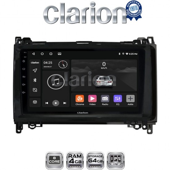 CLARION GL52668 Οθόνη OEM Multimedia Αυτοκινήτου για MERCEDES A(W169),B(W245) - SPRINTER - VITO (CarPlay/AndroidAuto/BT/GPS/WIFI/GPRS)