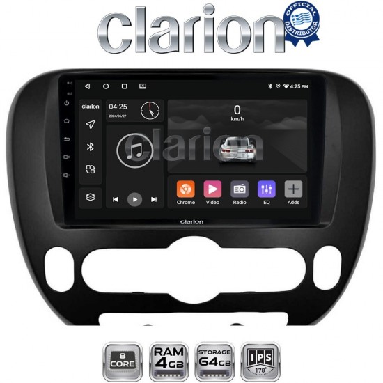 CLARION GL52694 Οθόνη OEM Multimedia Αυτοκινήτου για Kia Soul 2014 > (CarPlay/AndroidAuto/BT/GPS/WIFI/GPRS)