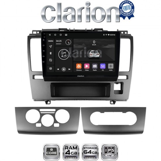 CLARION GL52695 Οθόνη OEM Multimedia Αυτοκινήτου για Nissan Tiida 2004 > 2012 (CarPlay/AndroidAuto/BT/GPS/WIFI/GPRS)
