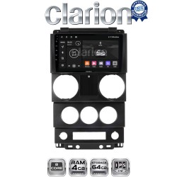 CLARION GL52748C Οθόνη OEM Multimedia Αυτοκινήτου για Jeep Wrangler 2007 > 2011 (CarPlay/AndroidAuto/BT/GPS/WIFI/GPRS)