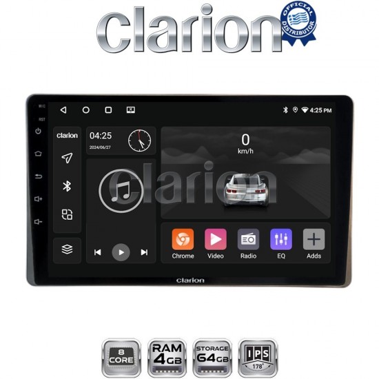 CLARION GL52754 Οθόνη OEM Multimedia Αυτοκινήτου για Toyota Yaris 2023 > (CarPlay/AndroidAuto/BT/GPS/WIFI/GPRS)