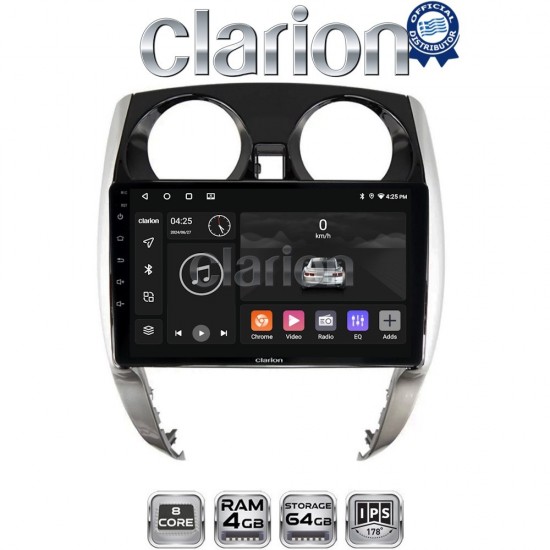 CLARION GL52790 Οθόνη OEM Multimedia Αυτοκινήτου για Nissan Note 2013 > 2020 (CarPlay/AndroidAuto/BT/GPS/WIFI/GPRS)