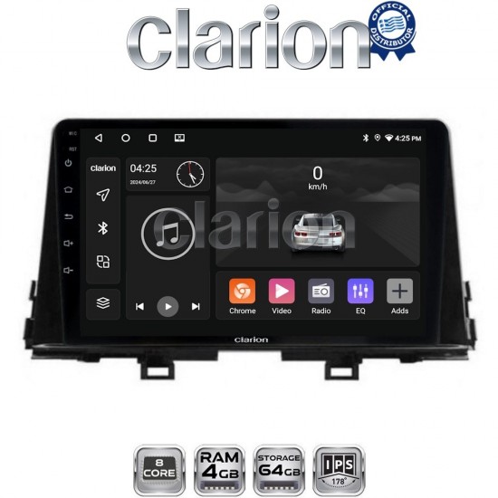 CLARION GL52795 Οθόνη OEM Multimedia Αυτοκινήτου για OEM KIA PICANTO 2017> (CarPlay/AndroidAuto/BT/GPS/WIFI/GPRS)