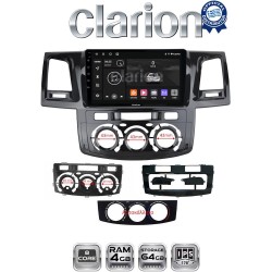 CLARION GL52822 Οθόνη OEM Multimedia Αυτοκινήτου για Toyota Hilux 2005 > 2016CLIMA /AC (CarPlay/AndroidAuto/BT/GPS/WIFI/GPRS)