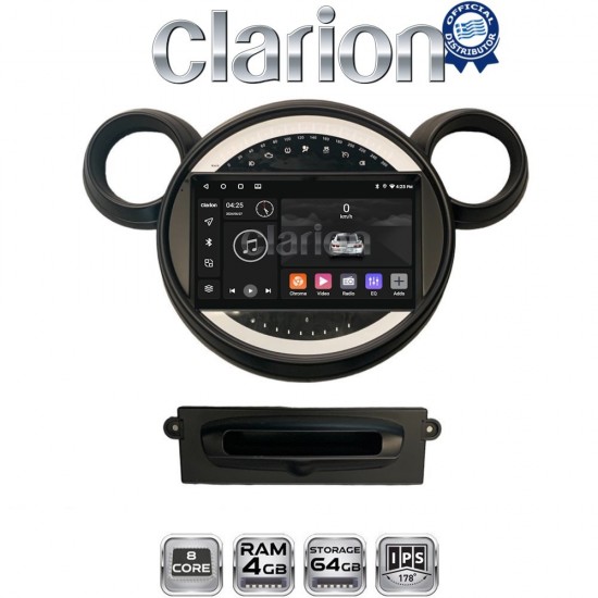 CLARION GL52835 Οθόνη OEM Multimedia Αυτοκινήτου για MINI Clubman '07>'14 & Countryman '10>'16 & Paceman '12>'16 & Cooper '07>'14 (CarPlay/AndroidAuto/BT/GPS/WIFI/GPRS)