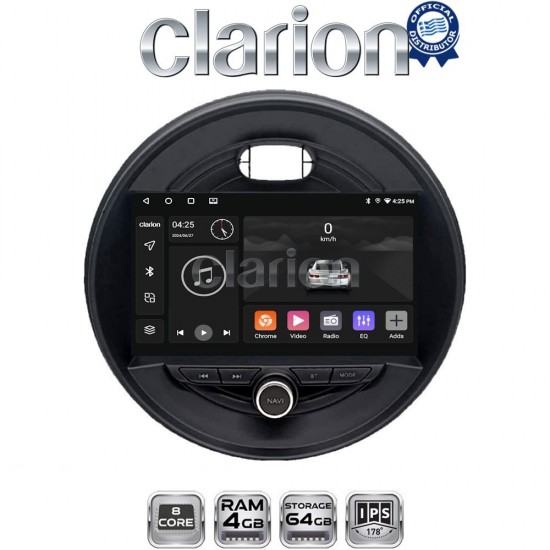 CLARION GL52845 Οθόνη OEM Multimedia Αυτοκινήτου για Mini Cooper & Clubman 2015> (CarPlay/AndroidAuto/BT/GPS/WIFI/GPRS)