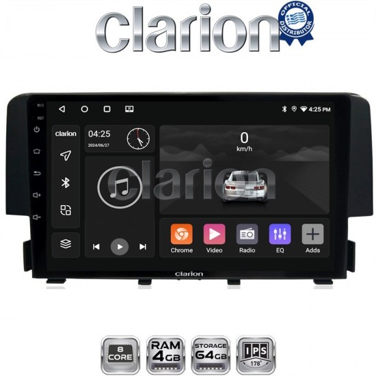 CLARION GL52941 Οθόνη OEM Multimedia Αυτοκινήτου για HONDA CIVIC 2016> (CarPlay/AndroidAuto/BT/GPS/WIFI/GPRS)