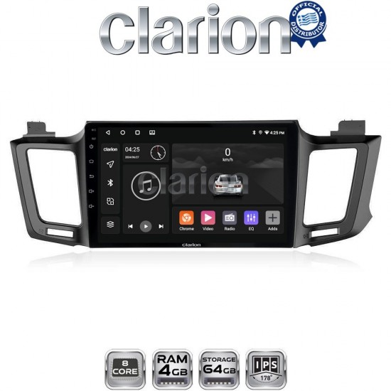 CLARION GL52947 Οθόνη OEM Multimedia Αυτοκινήτου για TOYOTA RAV 4 2013 > 2020 (CarPlay/AndroidAuto/BT/GPS/WIFI/GPRS)