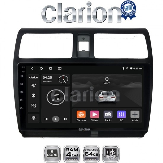 CLARION GL52978 Οθόνη OEM Multimedia Αυτοκινήτου για SUZUKI SWIFT 2005 > 2010 (CarPlay/AndroidAuto/BT/GPS/WIFI/GPRS)