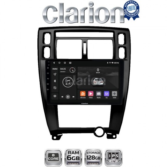 CLARION GL53006B Οθόνη OEM Multimedia Αυτοκινήτου για TUCSON 2004 > 2010 (CarPlay/AndroidAuto/BT/GPS/WIFI/GPRS)